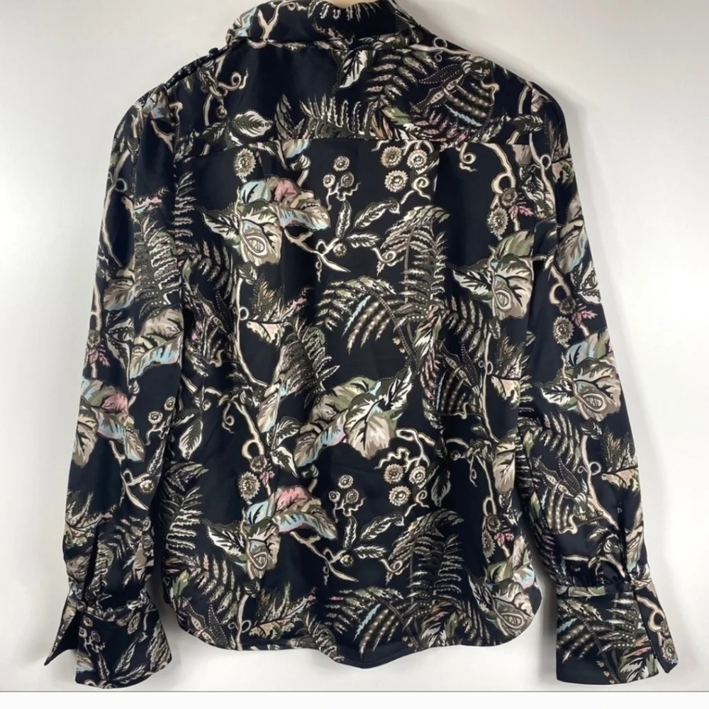 Banana Republic Women's Katinka Floral Print Business Casual Blouse size SP. - Picture 4 of 7